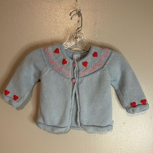 Bella Bliss 100% Cotton Hand Made in Peru Girls Cardigan Sweater size 2 24months